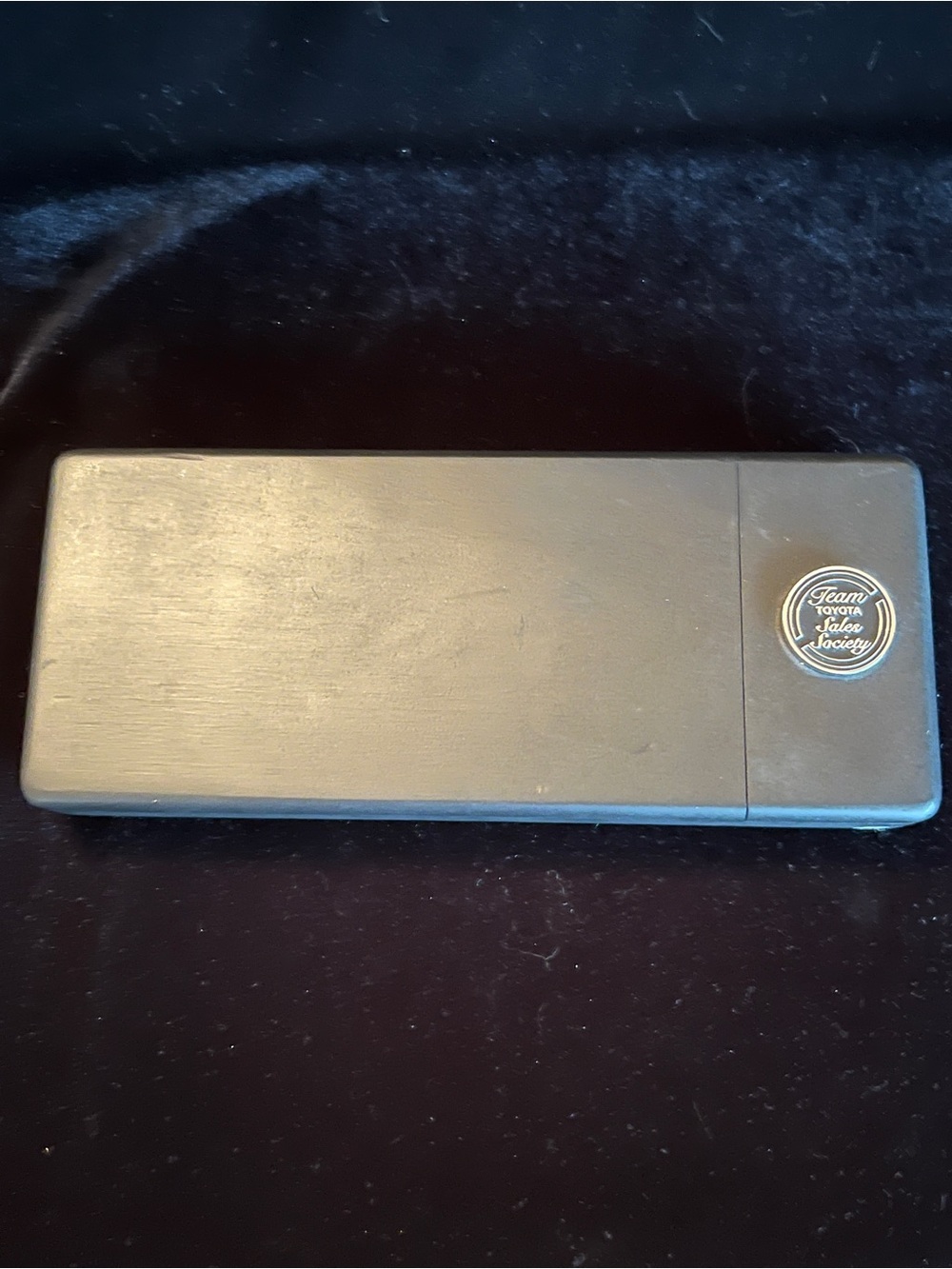 Team Toyota Sales Society Wood Desk Office Organizer with Emblem plaque